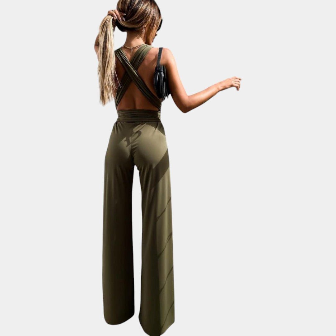 Jumpsuit met diepe V-hals – een tijdloze eyecatcher