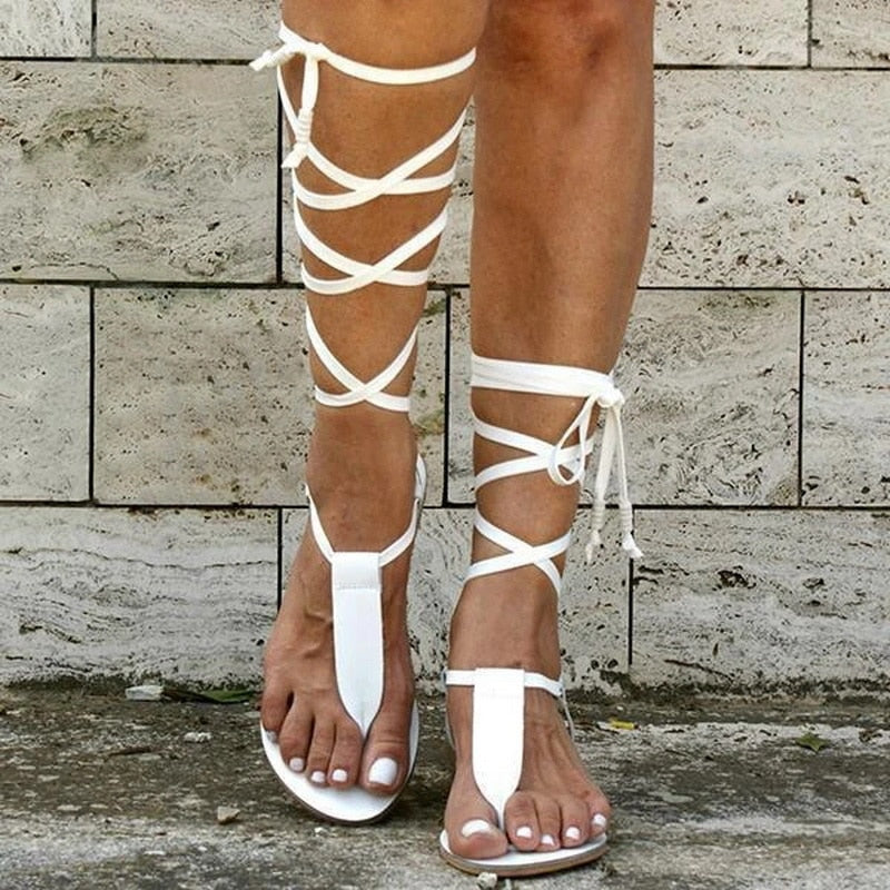 Modieus & Zomers - zomersandalen met Strik