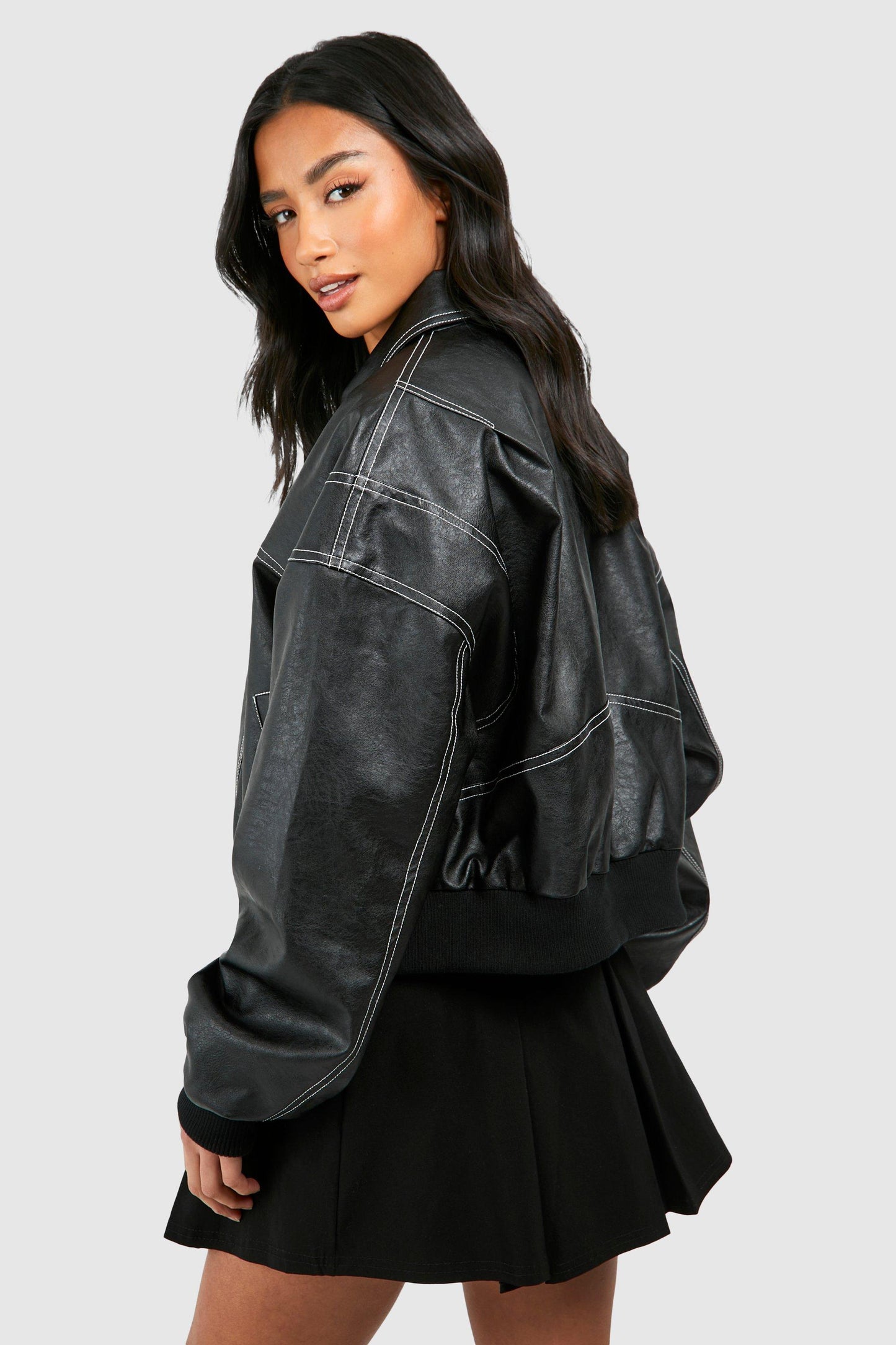 Oversized Leren Jasje