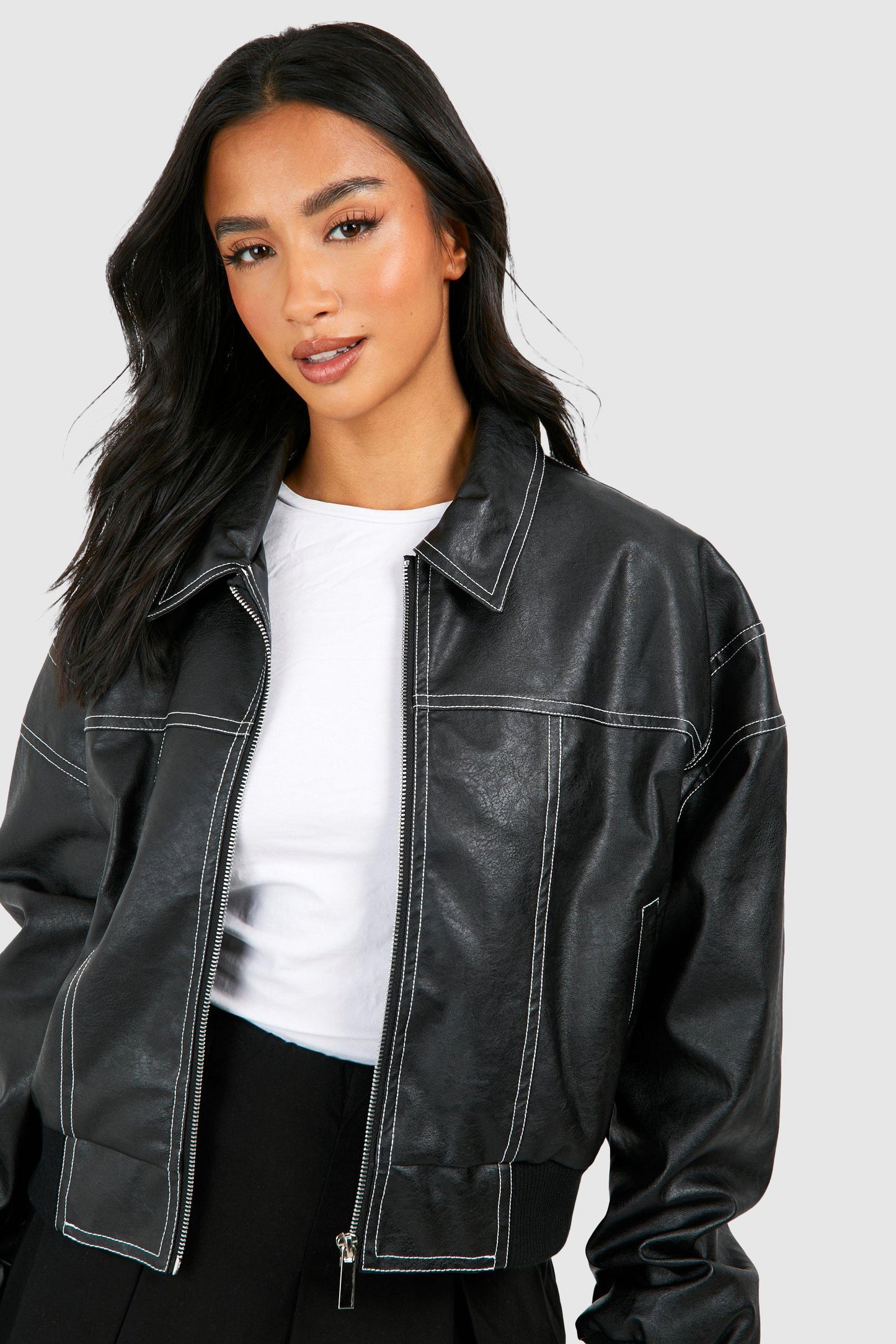 Oversized Leren Jasje