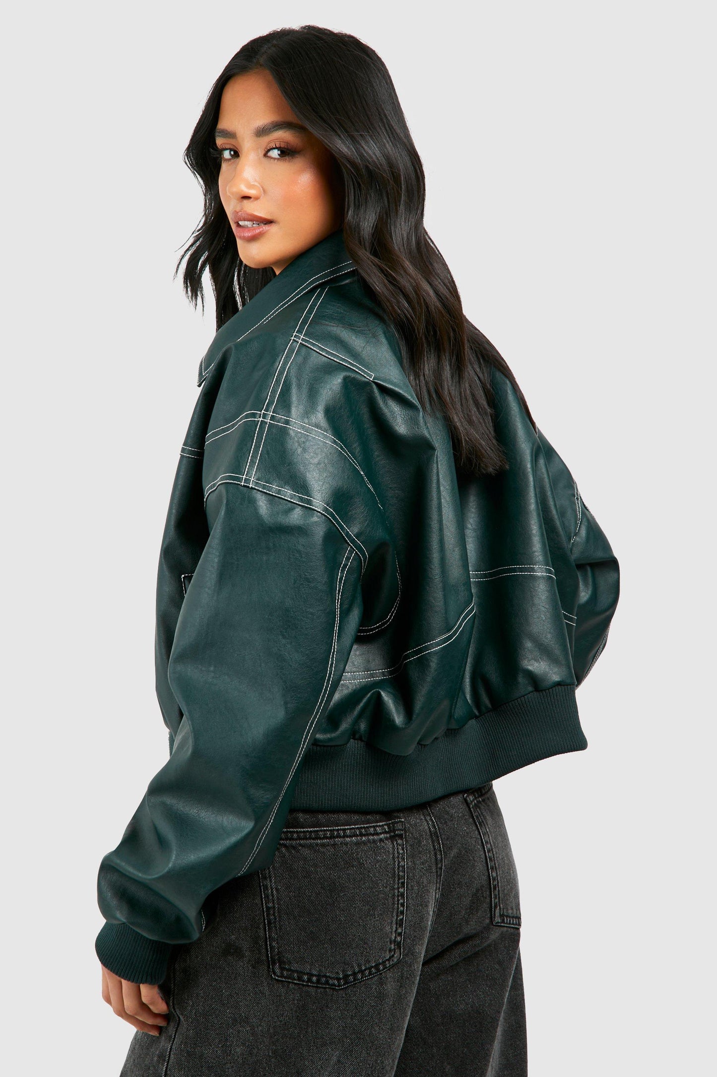 Oversized Leren Jasje