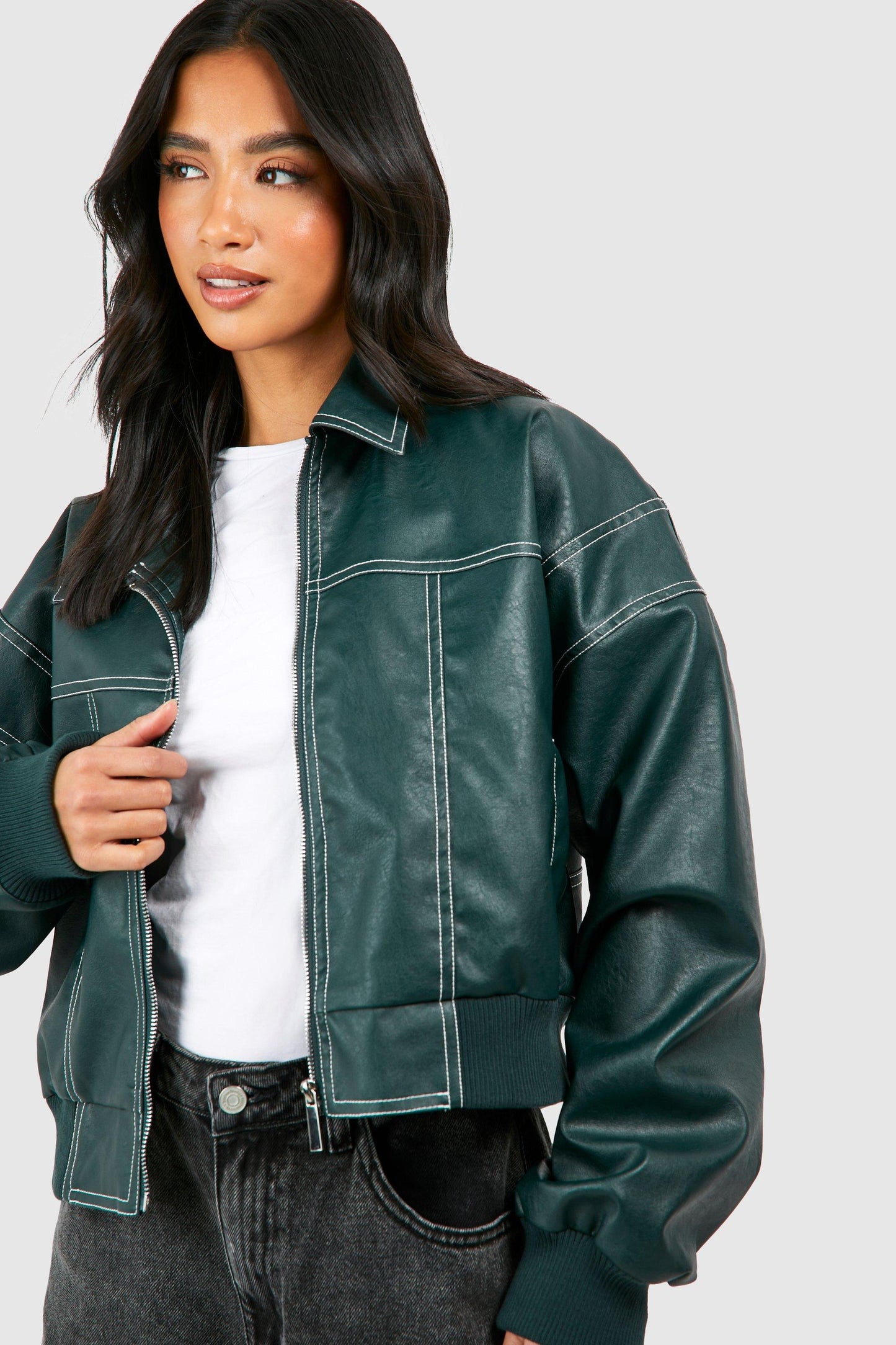 Oversized Leren Jasje