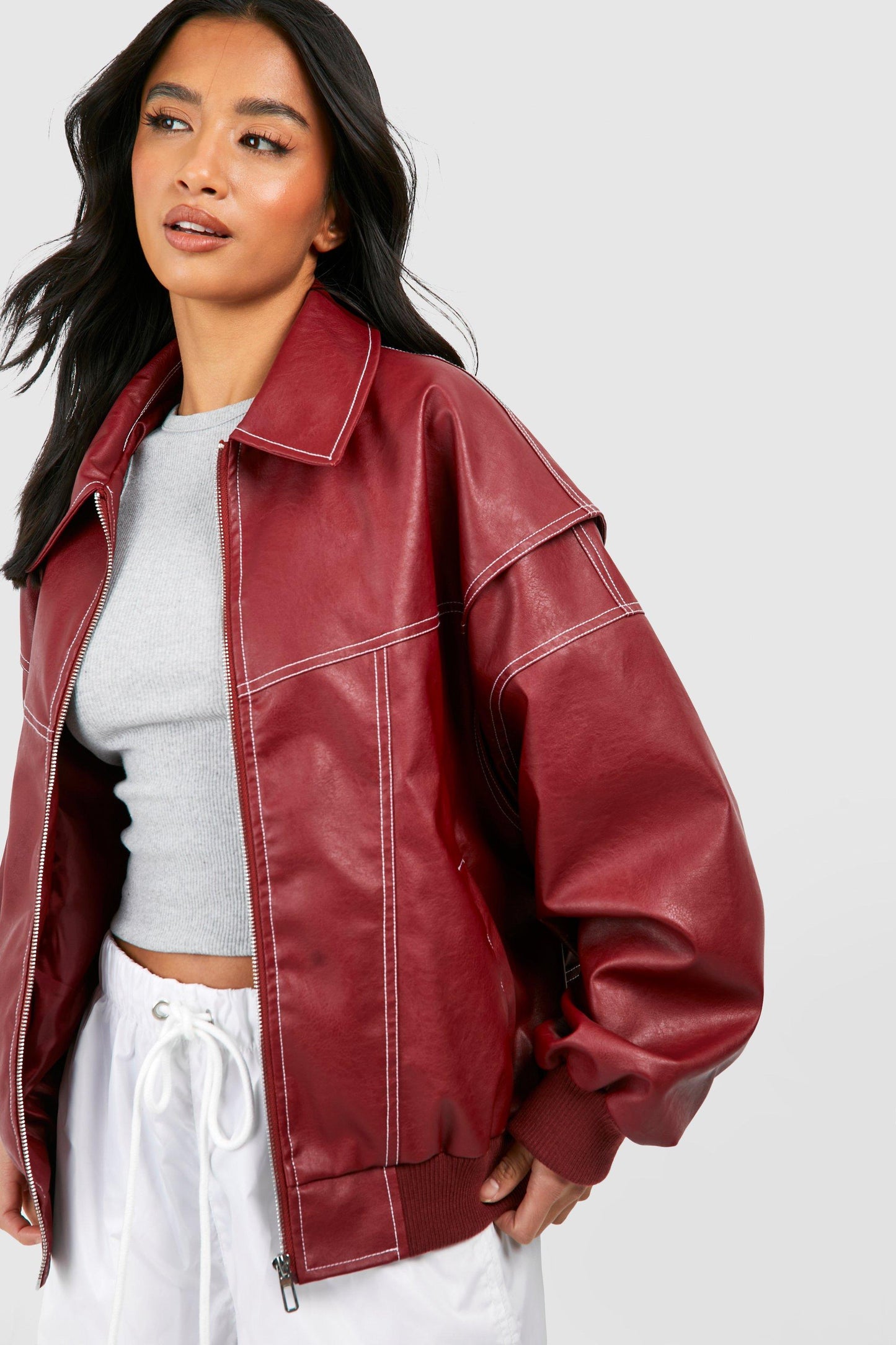 Oversized Leren Jasje