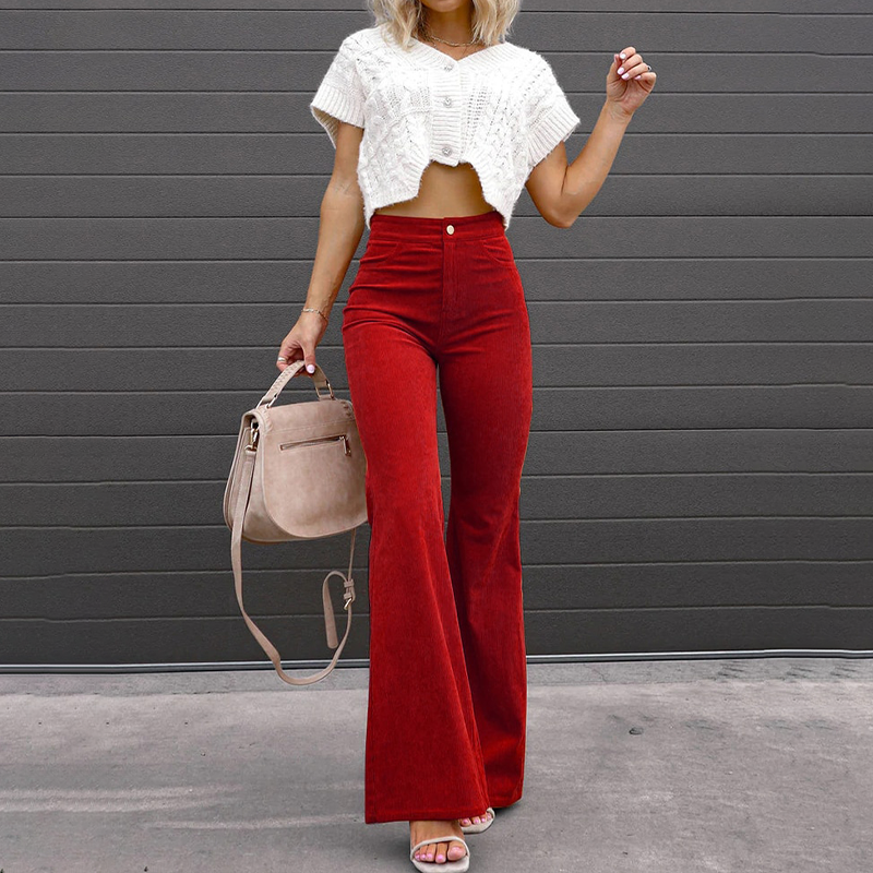 Vogue geïnspireerde flared broek
