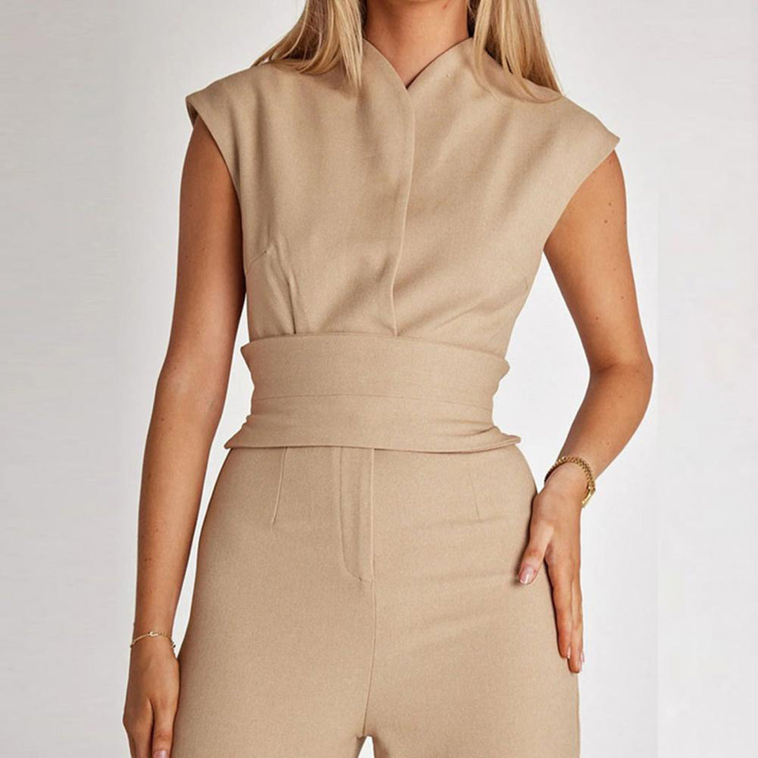 Trendy Mouwloze Damesjumpsuit
