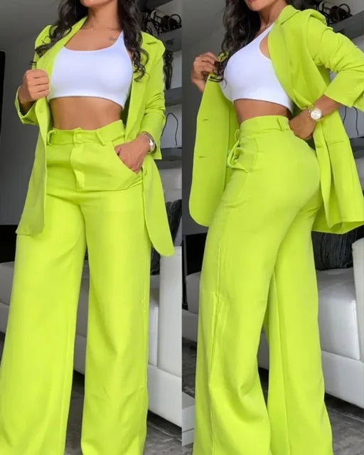 Casual Blazer en Broek Set