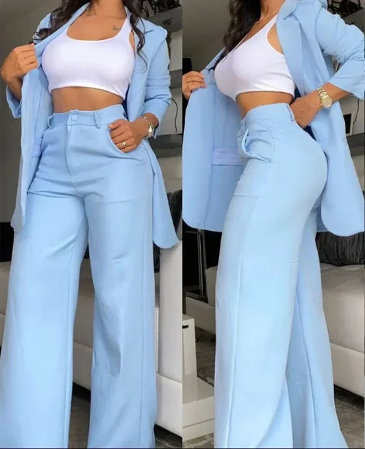 Casual Blazer en Broek Set
