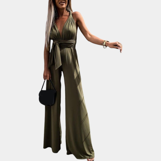 Jumpsuit met diepe V-hals – een tijdloze eyecatcher