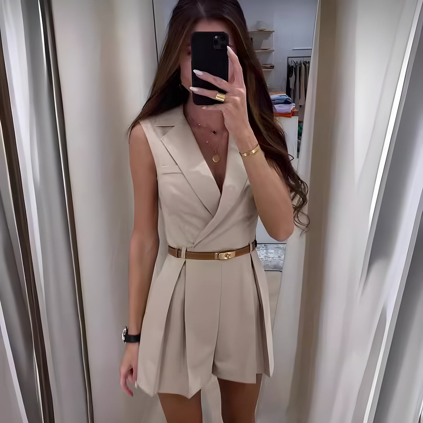 Stijlvolle Mouwloze Jumpsuit