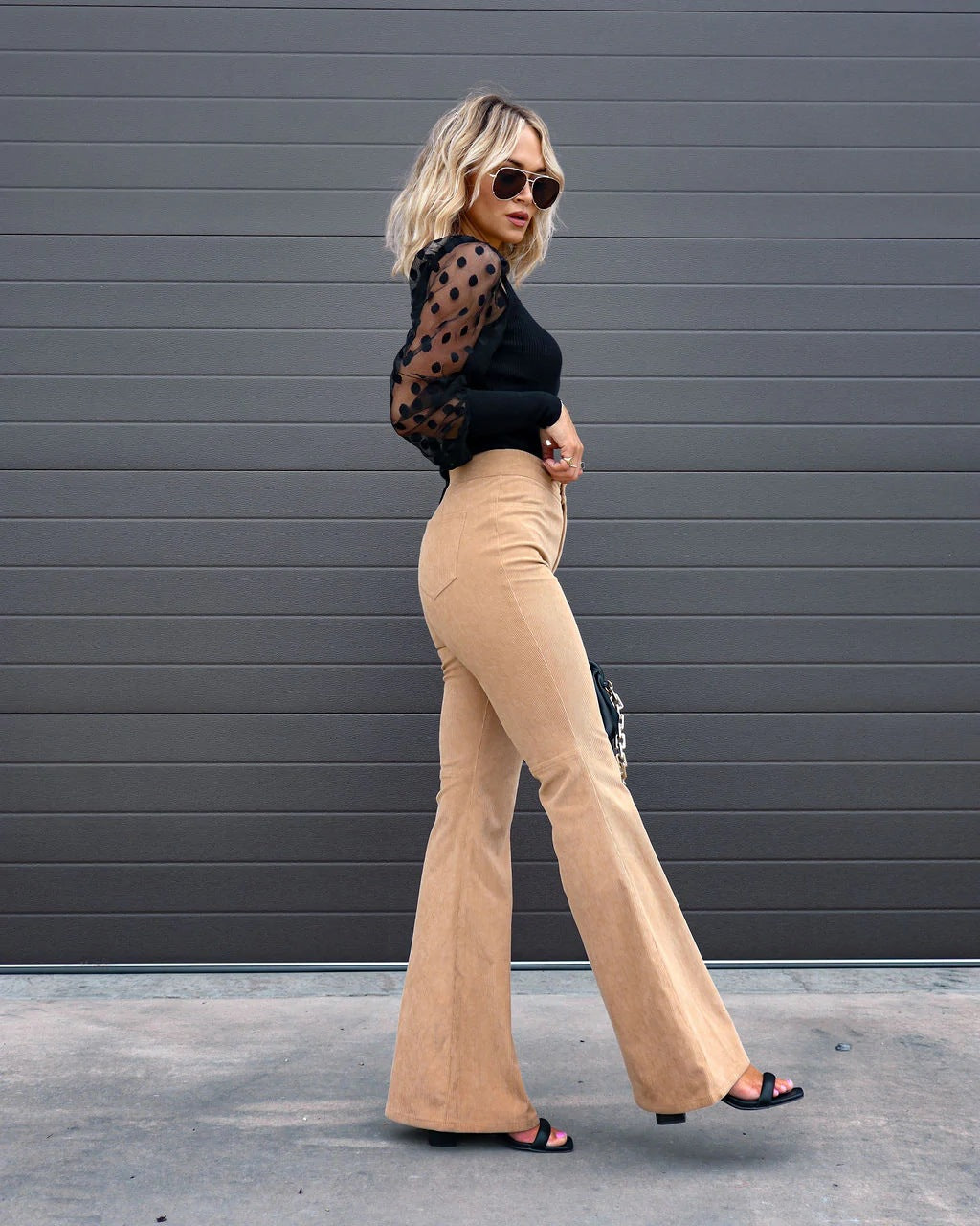 Vogue geïnspireerde flared broek