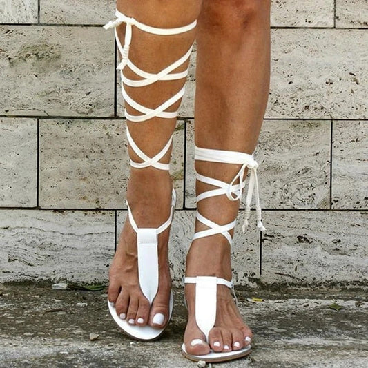 Modieus & Zomers - zomersandalen met Strik