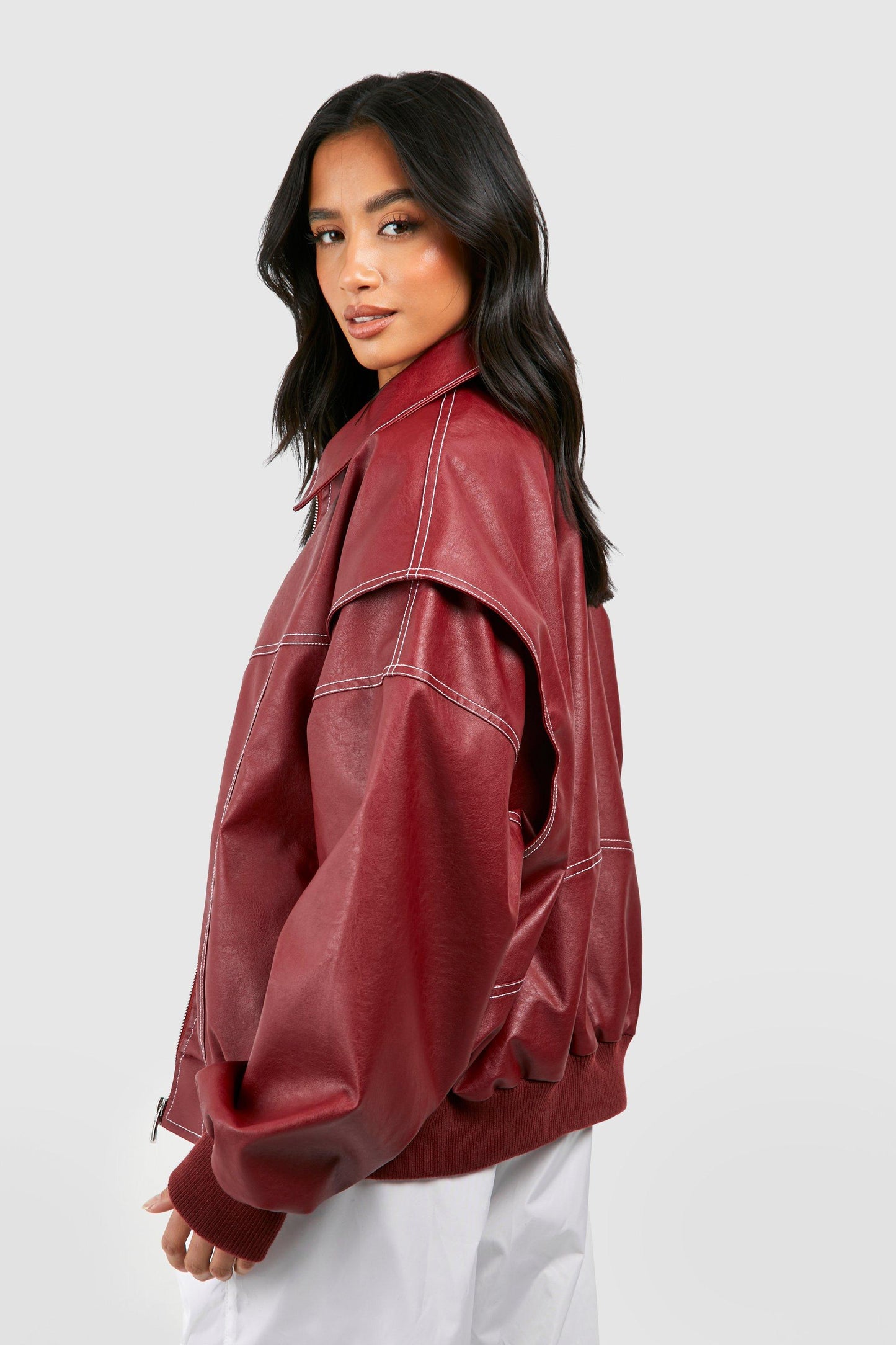 Oversized Leren Jasje