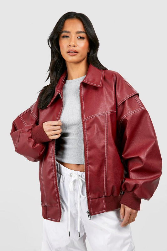 Oversized Leren Jasje