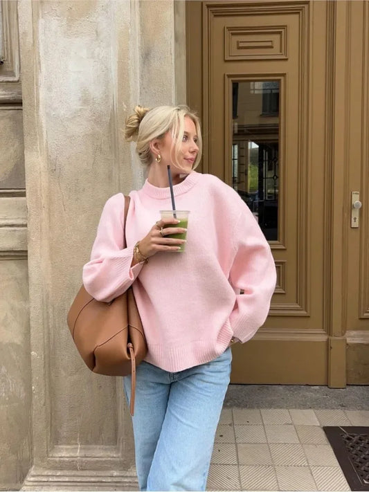 Sportieve Roze Sweater