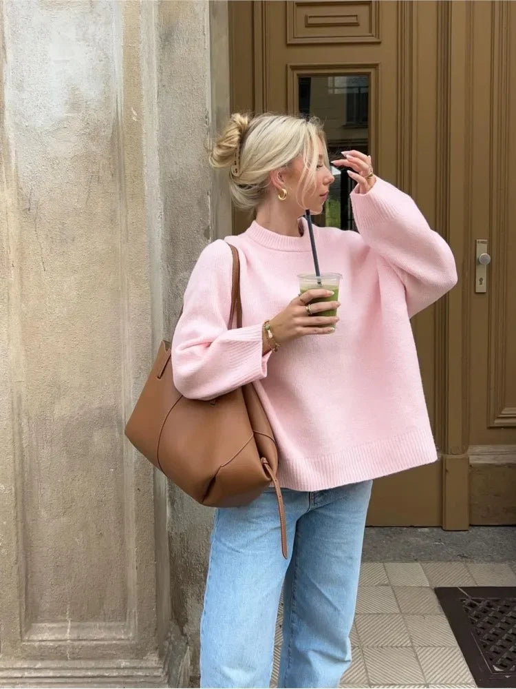 Sportieve Roze Sweater